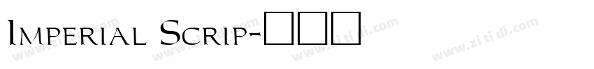 Imperial Scrip字体转换